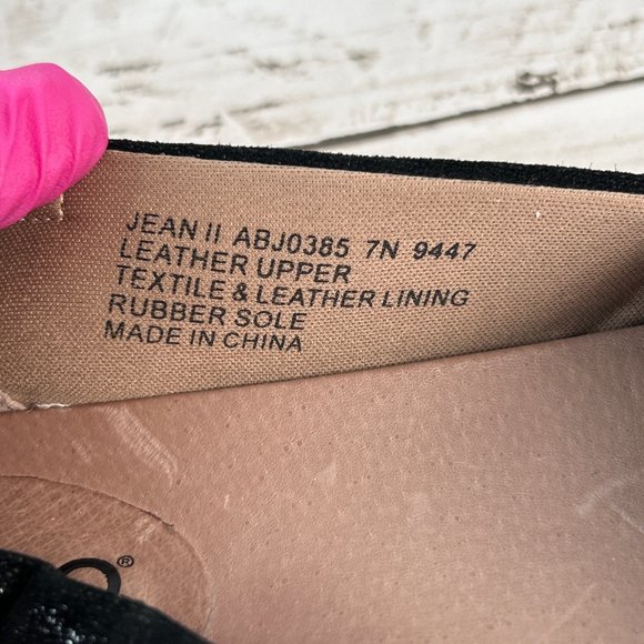 Abeo Jean 11 Loafers Womens 7M Metallic Black Leather Neutral Orthotic Insoles - Picture 10 of 10